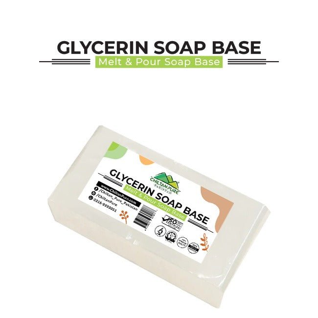 Glycerin Soap Base گلیسرین صابن بیس Melt and Pour Soap Making Base ChiltanPure Pakistan