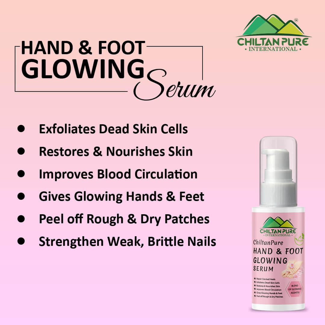 Hand & Foot Glowing Serum - Exfoliates Dead Skin, Anti–Aging, Peel off Rough & Dry Patches, Give Glowing Hands & Feet!! - Mamasjan