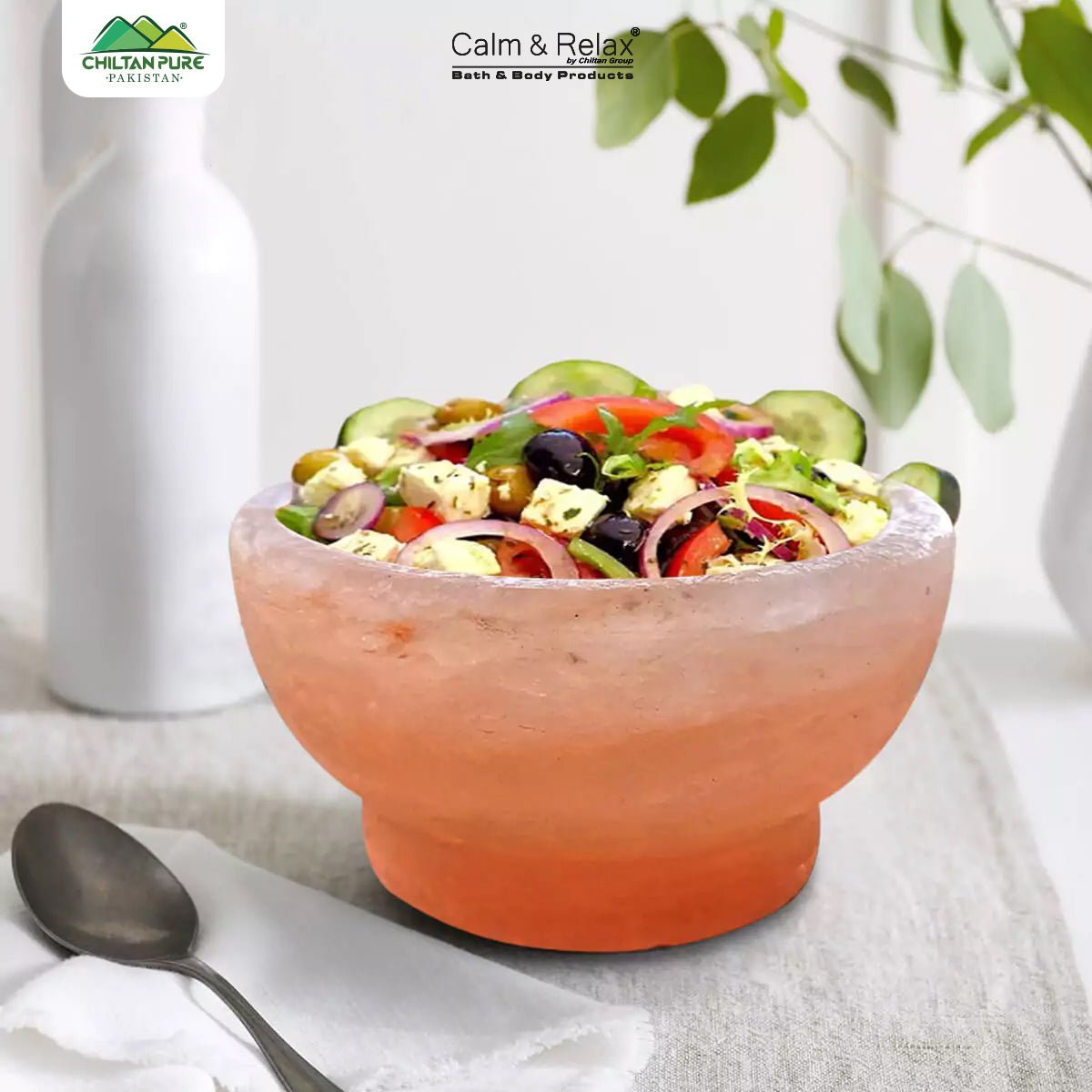 Himalayan Pink Salt Salad Fruit Bowl – Natural Salt Addition - ChiltanPure