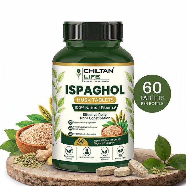 Ispaghol Tablets Capsules Price in Pakistan | Fiber Supplement | 60 Tablets - ChiltanPure