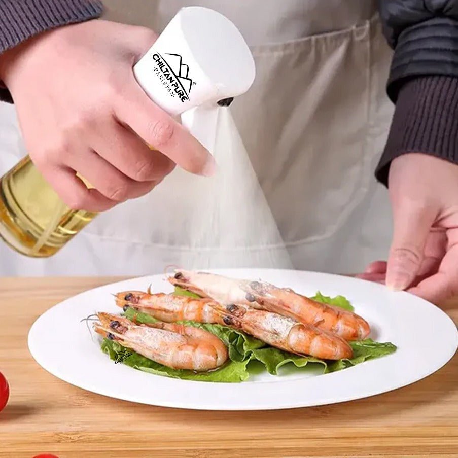 Kitchen Oil Spray Bottle - Oil Dispenser Bottle Sprayer Mist - Reusable - ChiltanPure