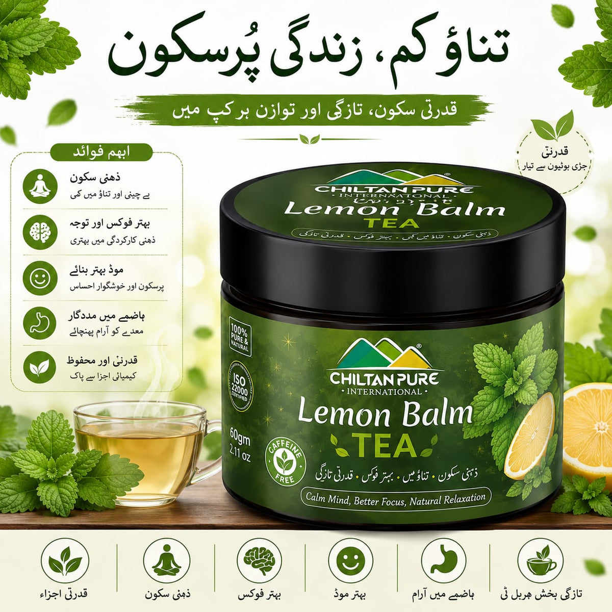 Lemon Balm Tea / لیمن بالم چائے - ChiltanPure