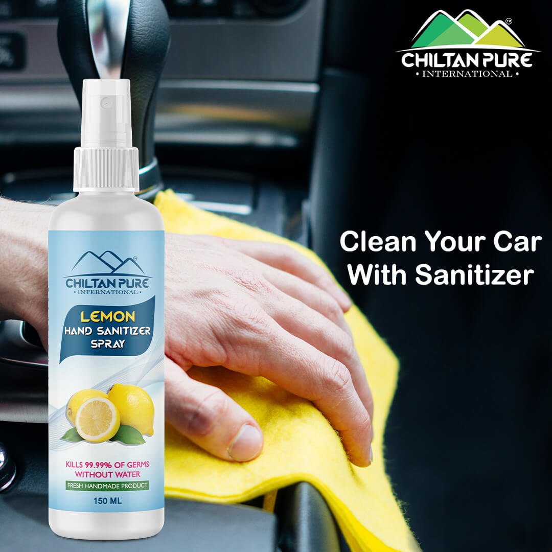 Lemon Hand Sanitizer Spray – Kills 99.9% Germs & Virus without Water - ChiltanPure