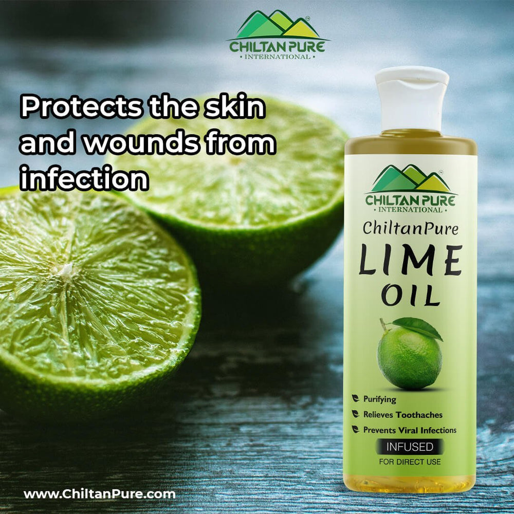 Lime Infused Oil - Promotes Blood Coagulation, Prevents Viral Infections &amp; Potentially Effective Disinfectant - Mamasjan