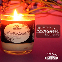 Love &amp; Romantic Aromatherapy Candle - Light up Your Romantic Moments!! - ChiltanPure