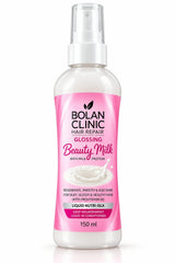 Bolan Clinic Hair Repair Glossing Beauty Milk with Milk Protein and Pro-Vitamin B5, 150 ml leave-in conditioner