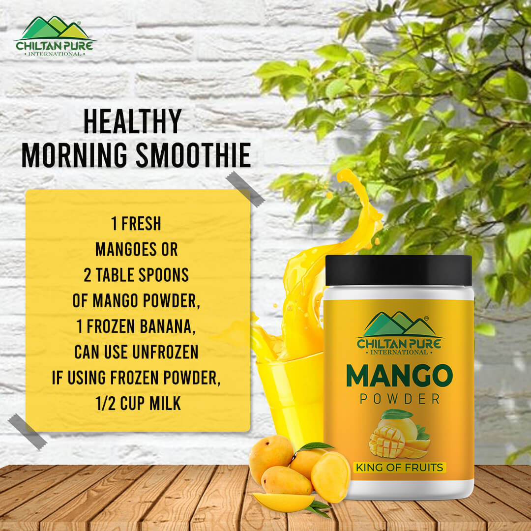 Mango Powder – King of fruits, high in antioxidants, boosts immunity, supports hear health, supports eye health – 100% pure organic - ChiltanPure