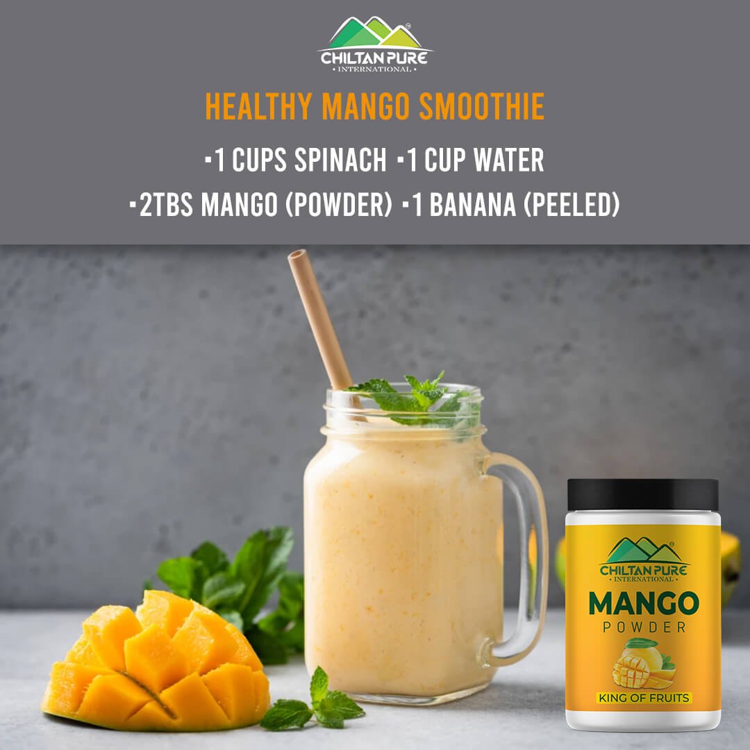 Mango Powder – King of fruits, high in antioxidants, boosts immunity, supports hear health, supports eye health – 100% pure organic - ChiltanPure