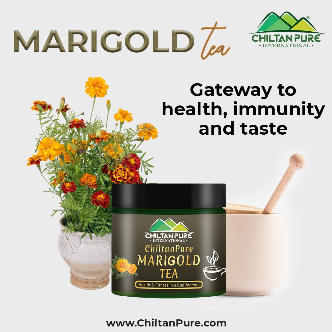 Marigold Tea - Relieve Menstrual Cramps, Supports Oral Health &amp; Improves Skin Health - ChiltanPure