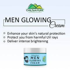 Men Glowing Cream – Light Weight Formula, Hydrates Skin, Fast Absorbing, Provides Glow to Skin & Restores Skin’s Elasticity 50ml - ChiltanPure