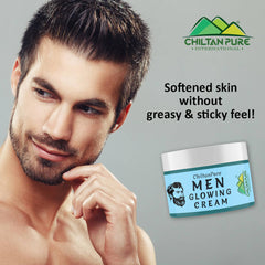 Men Glowing Cream – Light Weight Formula, Hydrates Skin, Fast Absorbing, Provides Glow to Skin & Restores Skin’s Elasticity 50ml - ChiltanPure