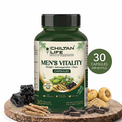 Mens Vitality Capsule 100% Natural Mens Vitality Tablets 30 Per Bottle 500mg - ChiltanPure