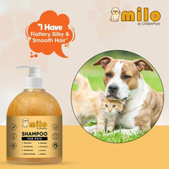 Milo Pet Shampoo – Anti-Dandruff, Gently Cleanse Hair, Avoid Shedding & Prevent Infections 500ml - ChiltanPure