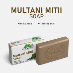 Multani Mitti Soap - Improve complexion, Oil Absorption, Improves Skin Tone - ChiltanPure