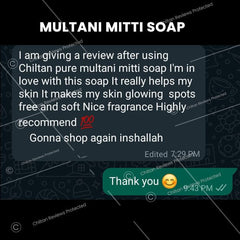 Multani Mitti Soap - Improve complexion, Oil Absorption, Improves Skin Tone - ChiltanPure