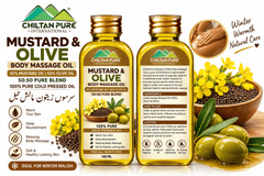 Mustard & Olive Body Massage Oil (Sarson Zaitoon Malish Tail) 140ml - ChiltanPure