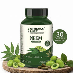Neem Capsule 100% Natural Neem Tablets 30 Per Bottle 500mg - ChiltanPure