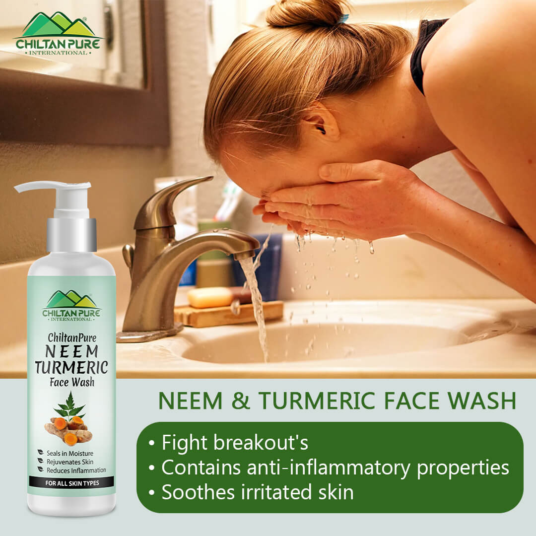 Neem & Turmeric Face Wash – Get Purifying Skin With Blend Of Pure Botanical Extracts - Mamasjan