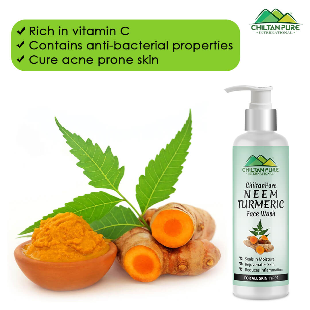 Neem & Turmeric Face Wash – Get Purifying Skin With Blend Of Pure Botanical Extracts - Mamasjan