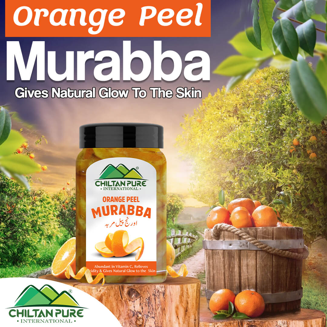 Orange Peel Murabba (ورنج پیل مربہ) - Abundant in Vitamin C, Relieves Acidity, Gives Natural Glow to the Skin - 💯 Organic & Pure - ChiltanPure