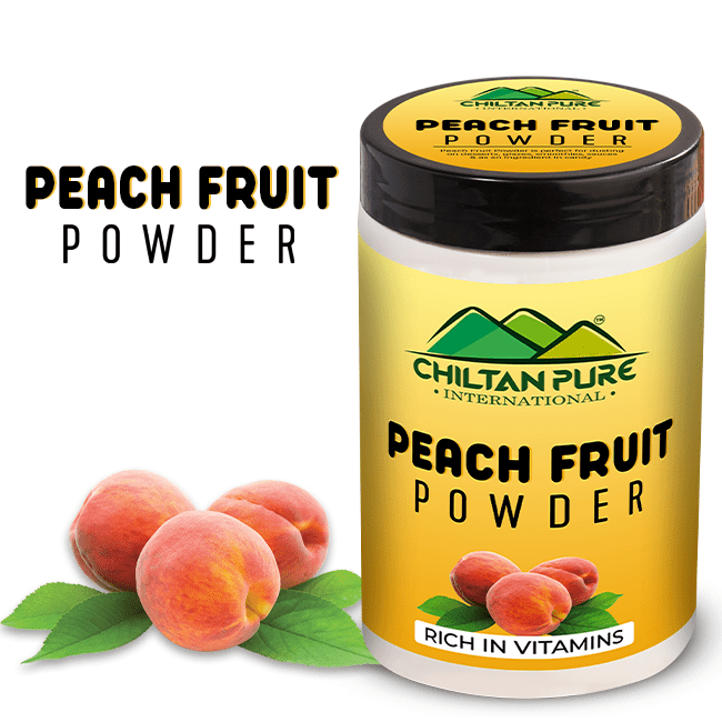 Peach Fruit Powder - Packed with nutrients &amp; anti oxidants , Improves heart health , Protects your health , Prevents certain types of cancer , Reduces allergy symptoms - 100% pure organic - ChiltanPure