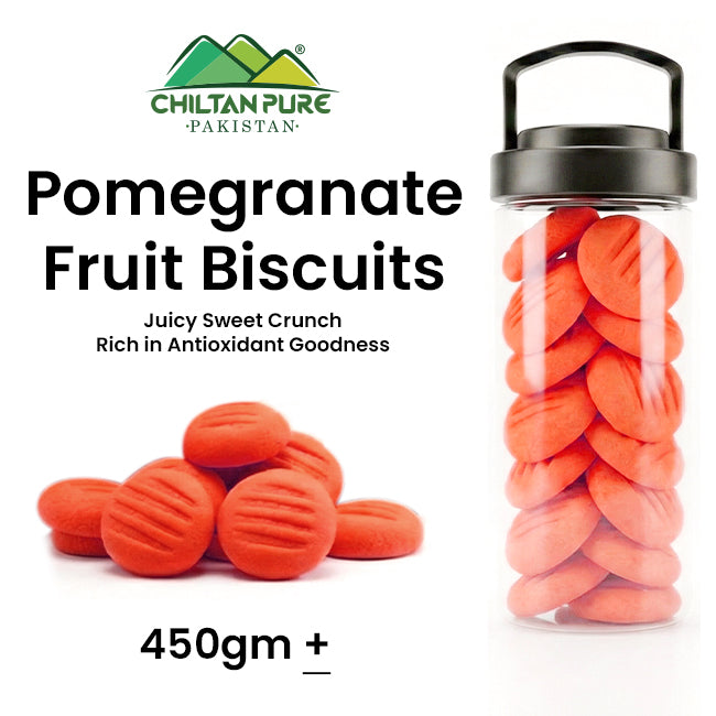 Pomegranate Fruit Biscuit / Pomegranate Fruit Cookies / Made With Organic Desi Butter, Bakery Biscuit