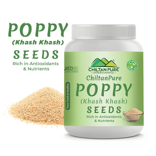 Poppy Seeds (خشخاش) – Khash Khash – Contain Pain-Relieving Compounds, Boosts Heart Health, Rich in Nutrients & Antioxidants - ChiltanPure