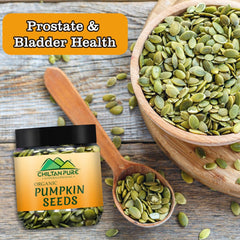 Pumpkin Seeds - Improve Prostate &amp; Bladder Health, Very High in Magnesium, May Improve Heart Health, Lower Blood Sugar Levels, High in Fiber [کدو کے بیج] - ChiltanPure