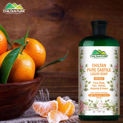 Pure Castile Liquid Soap [Orange] - ChiltanPure