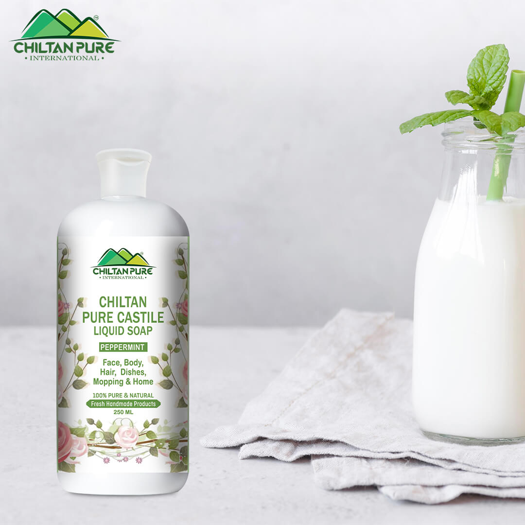 Pure Castile Liquid Soap [Peppermint] - ChiltanPure