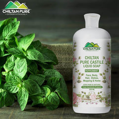 Pure Castile Liquid Soap [Peppermint] - ChiltanPure