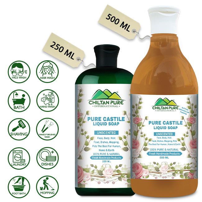 Pure Castile Liquid Soap [Unscented] - ChiltanPure