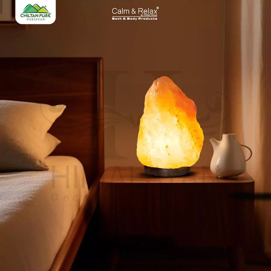 Pure Himalayan Natural Rock Salt Lamp (8 - 10 Kg – Large Size) - ChiltanPure
