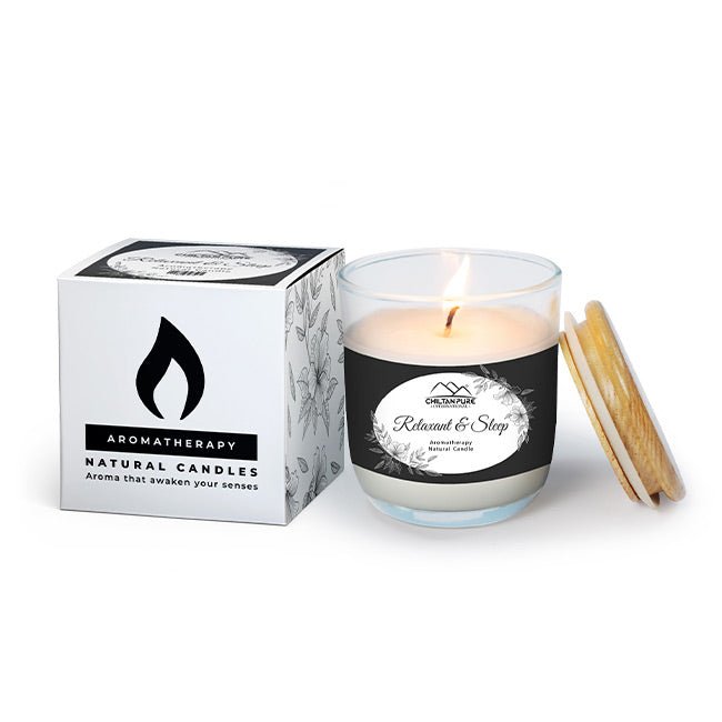 Relaxant &amp; Sleep Aromatherapy Candle - The Flame to Relax You!! - ChiltanPure