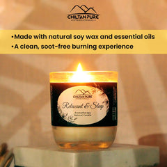 Relaxant &amp; Sleep Aromatherapy Candle - The Flame to Relax You!! - ChiltanPure