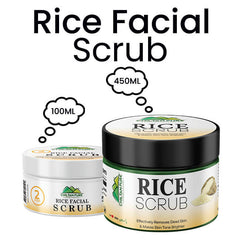 Rice Face & Body Scrub 🌾 Exfoliating Facial Scrub Formulated With Rice Microspheres, Absorbs Sebum & Makes Skin Clean, Smooth & Re-Energized