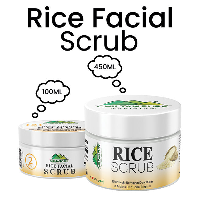 ChiltanPure Rice Face and Body Scrub 100ml 450ml Pakistan
