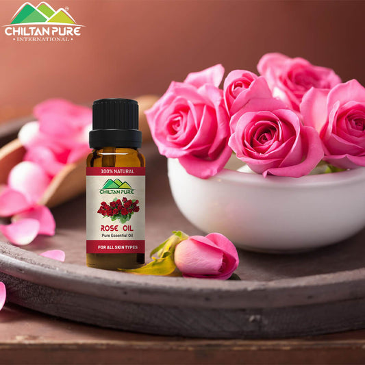 Rose Oil - Secret of Bright &amp; Beautiful Skin [گلاب] - ChiltanPure