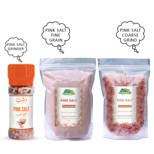 Chiltan Pink Salt [Set of 3] 100% Pure & Finest Quality