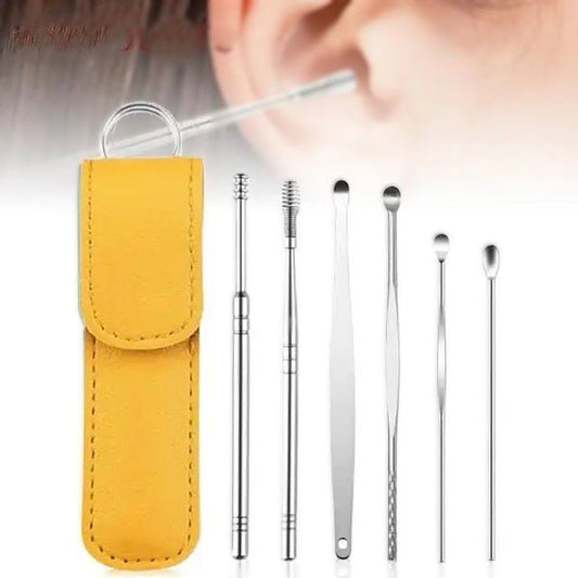 Stainless Steel Ear Pick Set (6pcs) - ChiltanPure