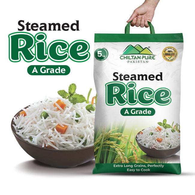Extra Fill Rice Steamed Rice – Extra Long, Extra Fluffy A - Grade Organic Grains, Fine ...