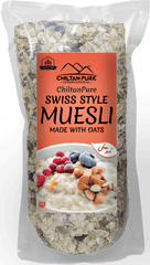 Swiss Style Muesli Made with Oats – Gluten Free, Rich in Fibre, Good Source of Energy & A Delicious Breakfast Option - ChiltanPure