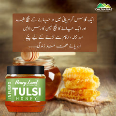 Tulsi Honey – Pure honey for pure strength and pure taste, contains anti-inflammatory properties, remedy of cough, helpful in treating fever – 100% pure organic - ChiltanPure