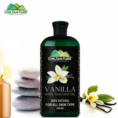 Vanilla Body Massage Oil [Best For Babies &amp; Sensitive skin] - ChiltanPure