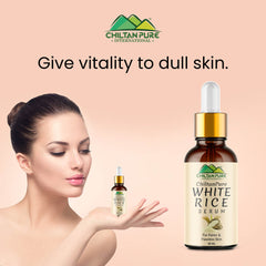 White Rice Serum – Bring Dull Skin Back To The Bright Side, Improves Hyperpigmentation, Soothes Sensitive Skin, Good For Acne & Dark Spots - Mamasjan