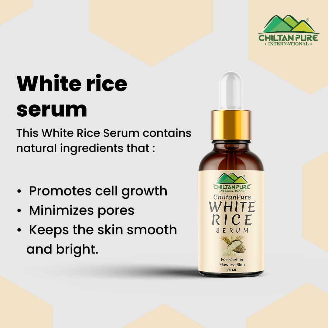 White Rice Serum – Bring Dull Skin Back To The Bright Side, Improves Hyperpigmentation, Soothes Sensitive Skin, Good For Acne & Dark Spots - Mamasjan