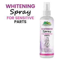 Whitening Spray - for Sensitive Areas To Lightens Dark Pigmented Underarms & Private Areas, Gives Even Skin Tone