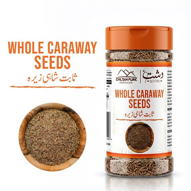 Whole Caraway Seeds / ثابت زیرہ سیاہ / Sabit Zeera Siyah - ChiltanPure