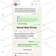 Wood Wax Shiner 🌲 Enhances Color of Wood Surface, Protects Against Dirt, and Give Shine - ChiltanPure