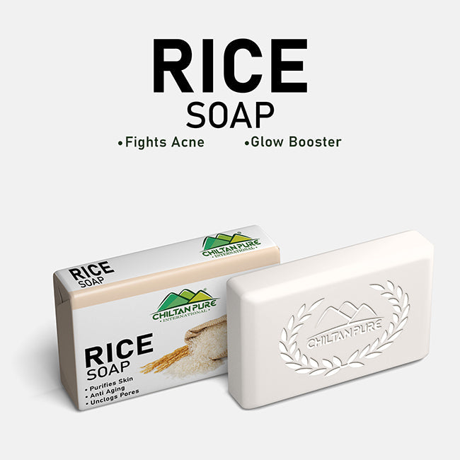 Rice Soap - Purifies Skin, Anti-Aging, Unclog Pores – Chiltanpure.pk
